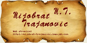 Mijobrat Trajanović vizit kartica